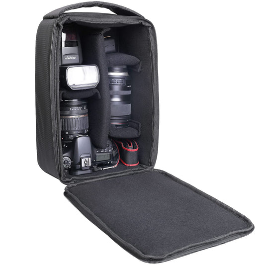 AYVANBER Roomy Camera Protective Bag Insert Waterproof Lens Pouch Shockproof DSLR SLR Carrying Case with Thicken Partition Padded Liner for Sony Canon