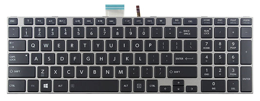 ndliulei New Laptop Backlit Keyboard (with Frame) Replacement for Toshiba Satellite P870 P870D P875 P875D, US Layout Black Color