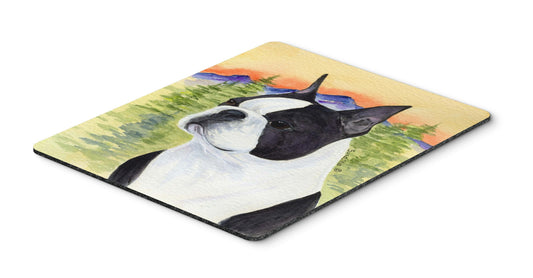 Caroline's Treasures SS8187MP Boston Terrier Mouse Pad, Hot Pad or Trivet for Home Office Gaming Working Computers Laptop Mouse Mat,Washable Large