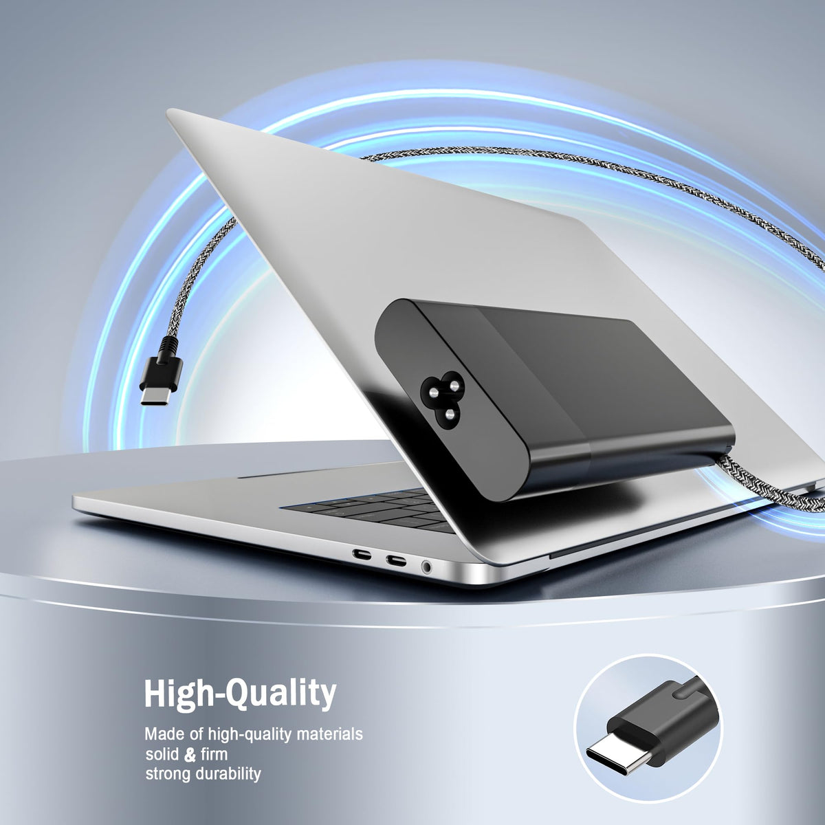 New Slim 65W USB C Laptop Charger Replacement for HP Laptop Charger