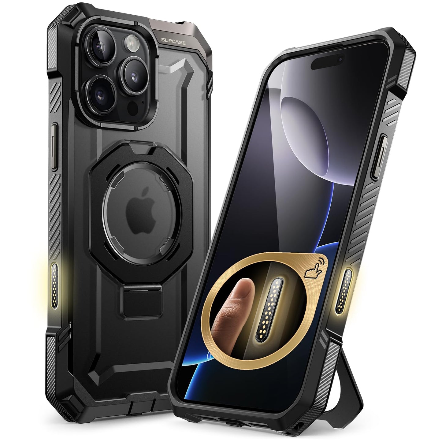 SUPCASE for iPhone 16 Pro Max Case with Camera Control Button, Black