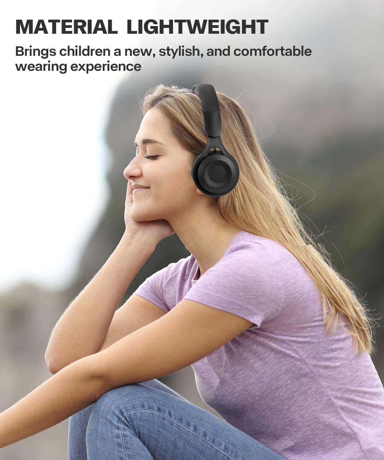 scorking Kids Bluetooth Headphones, Over Ear Children's Wireless Bluetooth 5.3 Headsets, Built-in Mic, Comfortable Wear & HD Sound, Kids Headphones…