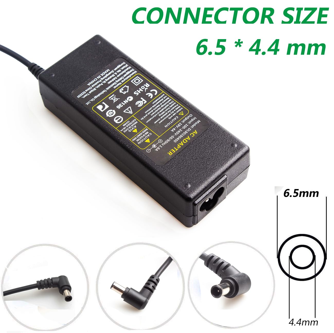 for LG Monitor Power Cord 19V DC Electronics 32" 27" 24" 19" 20" 22" 23" TV Monitor LG 27 27MN60T-W 27ML600M 24M47H-P 24MP55HQ 27ML600M-B 27MN60T…