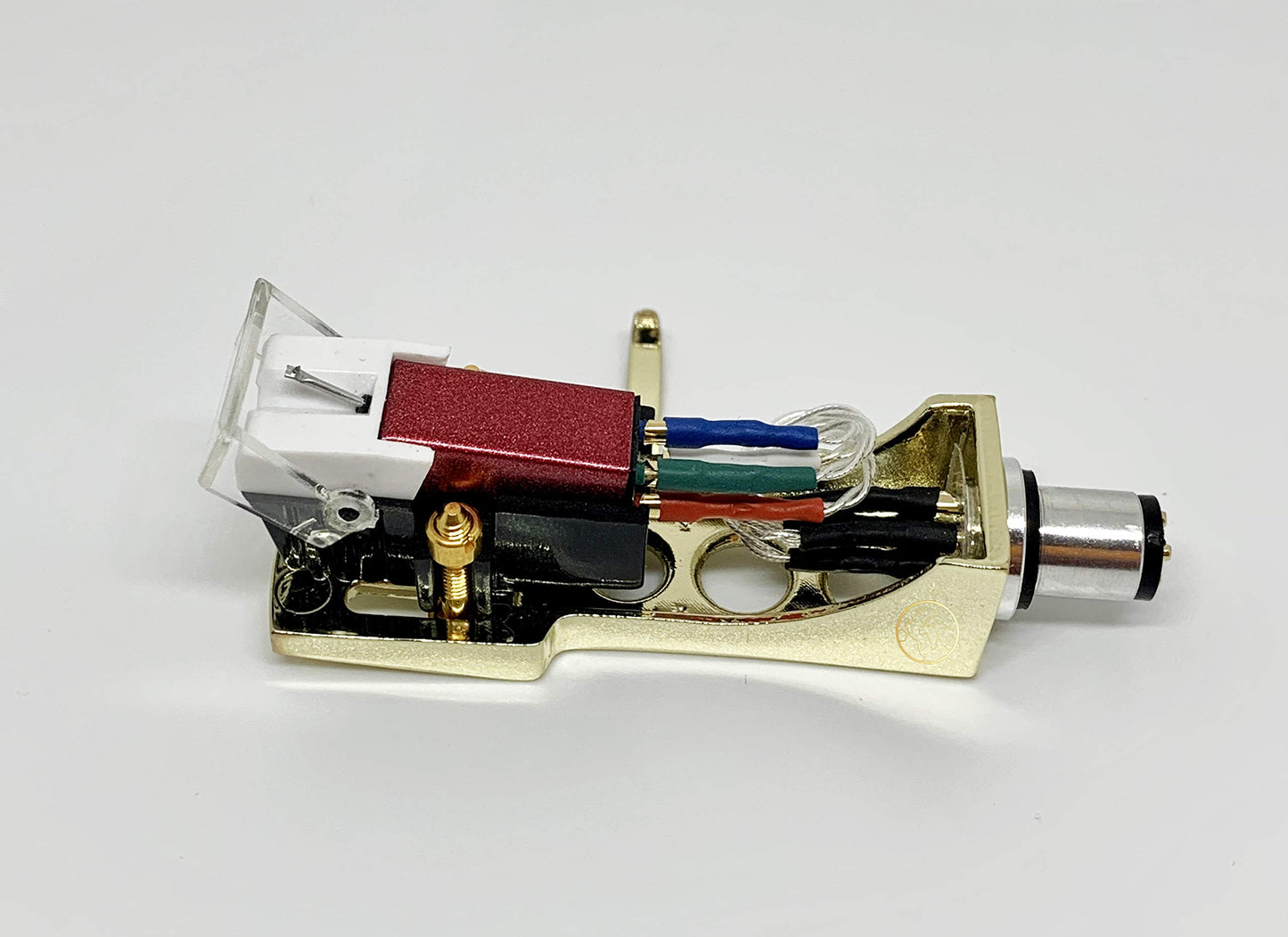 Cartridge and Stylus, needle and Gold Headshell with mounting bolts for Pioneer PL50, PL518, PL512, PL530, PL630, PLA45D, PLA35, PL516, PL88FS, PL61