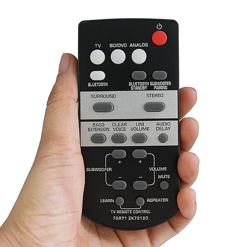 FSR71 ZK72120 Replacement Remote Control Fit for Yamaha YAS203, YAS-203