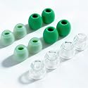 Tipsy IEM Ear Tips Set, 6 Pairs: Liquid Silicone, Skin?Friendly Silicone, Memory Foam, Fits Tipsy M5/M3/M1/HD6/HD4 (B-M Size)