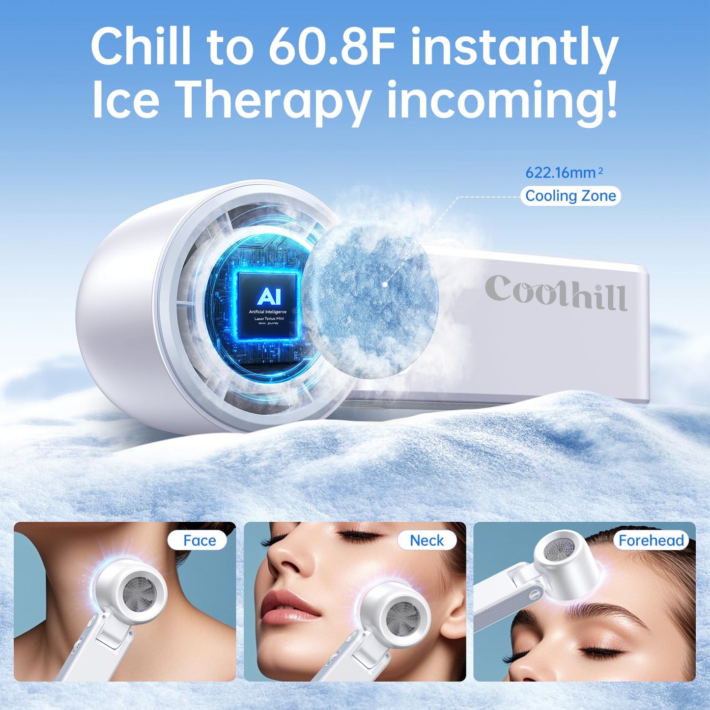 Coolhill Handheld Portable fan with Turbo Cooling 5500mAh 199 Speeds