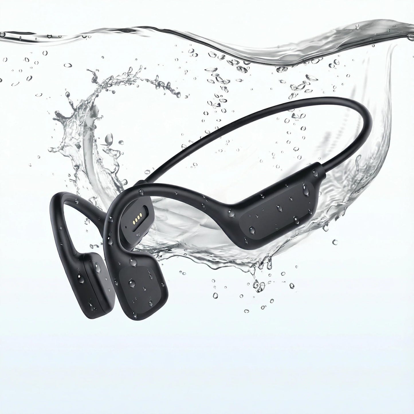 Opinta Swimming Headphones, IPX8 Waterproof Bone Conduction Headphone Wireless Underwater Earbuds with 32GB Memory for Swimming, Cycling, Marathon