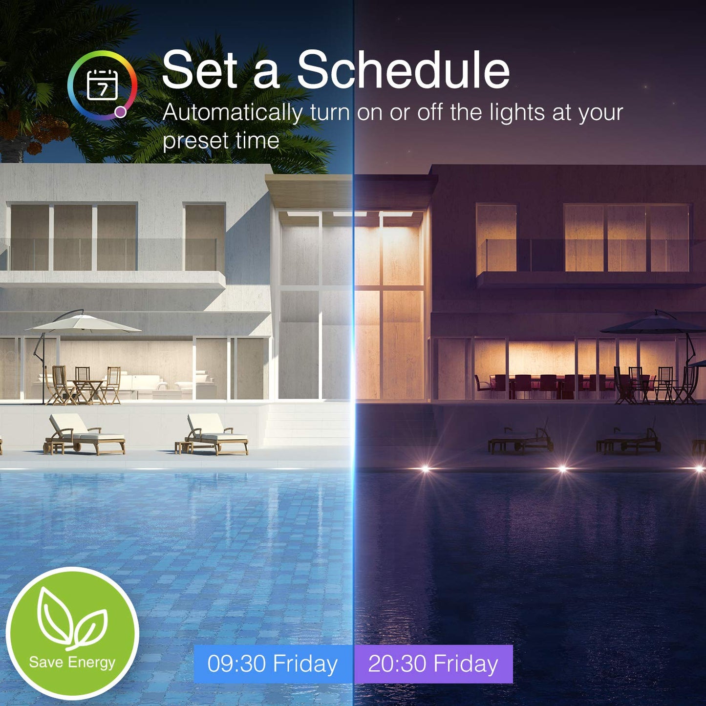 Beantech Wi-Fi Smart Light Bulb(RGB+W) 4 Pack, Full Color Changing Light Bulb-Compatible with Alexa and Google Assistant