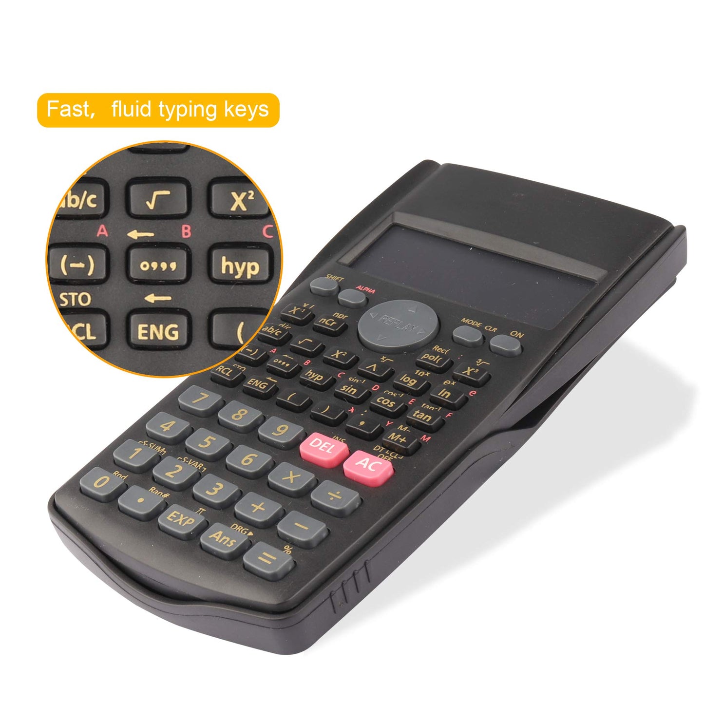 HIHUHEN 2-Line Engineering Scientific Calculator Function Calculator for School and Business (HY-82MS)