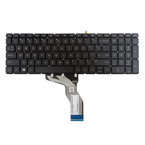 New US Black Backlit English Laptop Keyboard (Without Frame) Replacement for HP Envy 17-s013ca 17-s030nr 17-s033cl 17-s041nr 17-s110nr 17-s112nr
