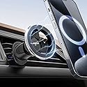 for Magsafe Vent Mount [Horizontal/Vertical]: Ultra Strong Magnetic Car Phone Holder, Circle Magnet Air Vent Stand for Mag Safe Phone Grip, iPhone 16