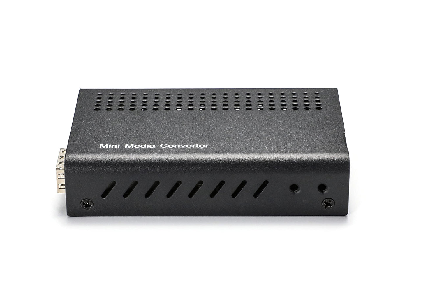 QSFPTEK Mini Unmanaged 2X 10/100/1000Base-T RJ45 to 1000Base-X SFP, Gigabit Ethernet to Fiber Media Converter, AC 100V~240V or DC 5~12V Optional