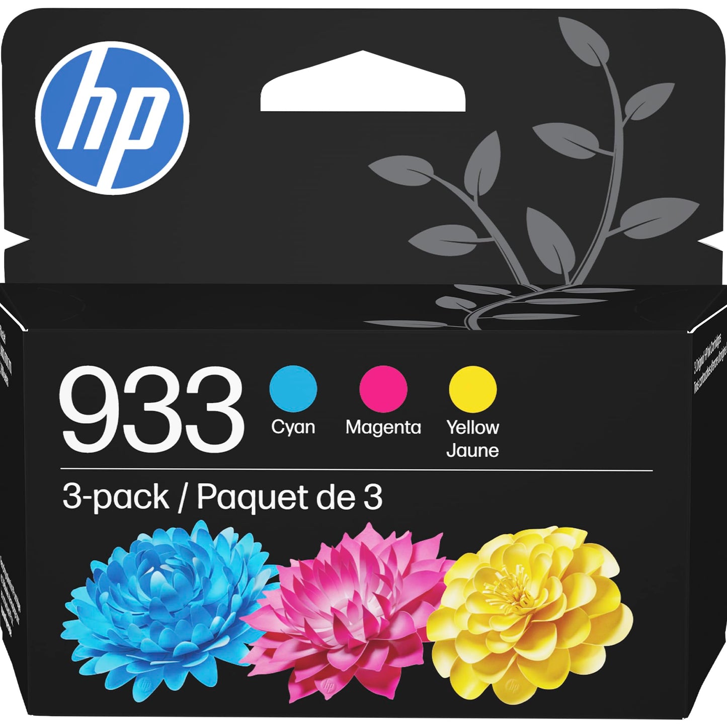 HP 933 Cyan, Magenta, Yellow Ink Cartridges | Works with OfficeJet 6100, 6600, 6700, 7110, 7510, 7610 Series | N9H56FN