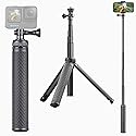 SOONSUN Waterproof Selfie Stick Extension Pole Tripod Stand Hand Grip for GoPro Hero 13, 12, 11, 10, 9, 8, 7, 6, 5, 4, 3, 2, Session, Fusion, SJCAM