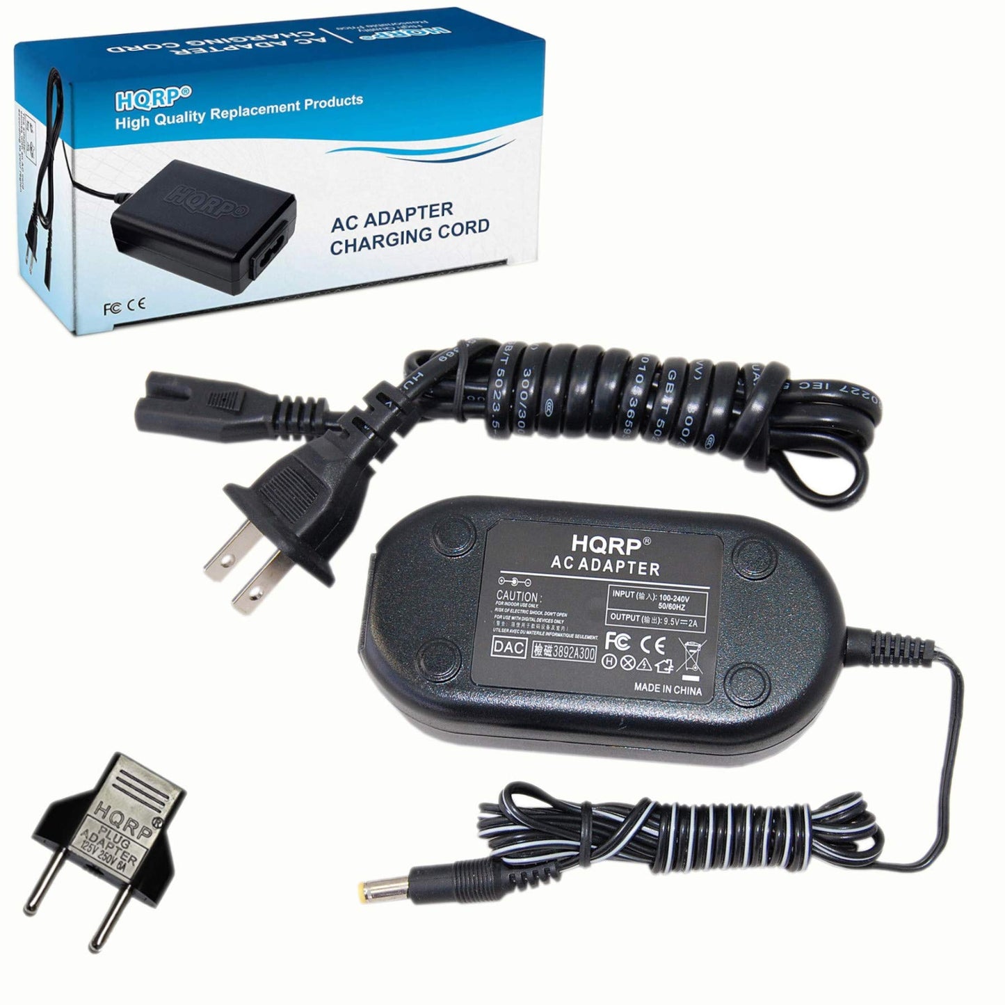 HQRP AC Adapter Compatible With Sony AC-FX105 AC-FX110 AC-FX150 DVP-FX750 DVP-FX750/L DVP-FX750/P DVP-FX750/R DVP-FX750/W DVP-FX811 DVP-FX921…