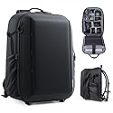 RaLeno Camera Backpack Bag, 22L+5L (Expandable Compartment) Waterproof Camera Case with Quick-Access Side Pocket for DSLR SLR Mirrorless Camera