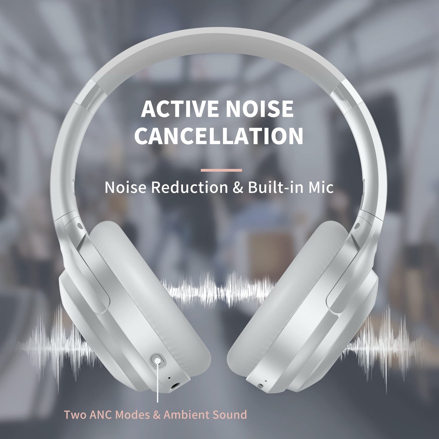 Monster Persona Noise Cancelling Wireless Headphones, Over Ear Bluetooth Headphones Wireless with Hi-Fi Stereo Deep Bass, Quick Charge 30H Playtime…