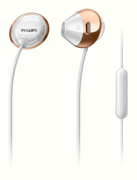 Philips Flite Hyprlite in Ear Headphone with Mic - White (SHE4205WT/27)