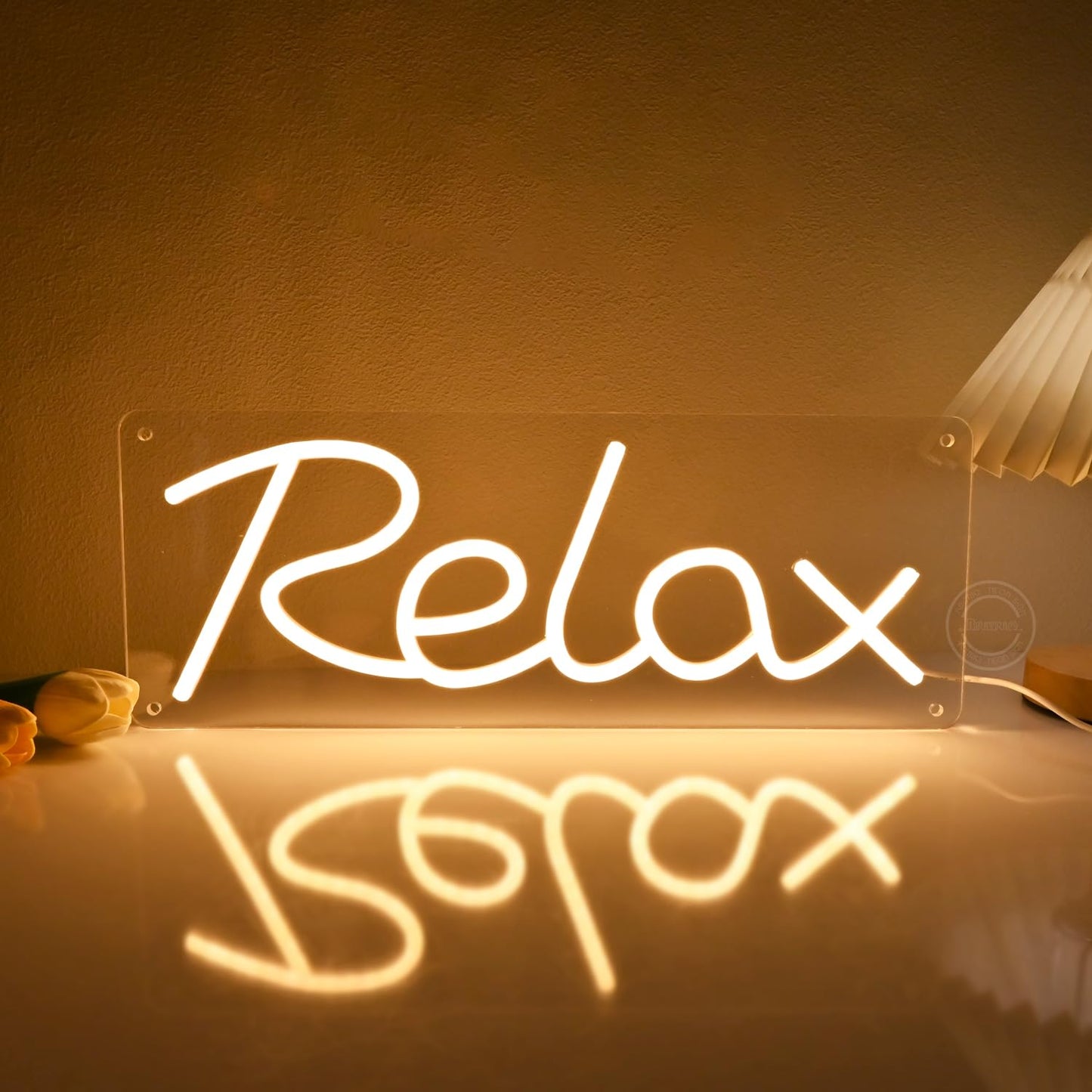 Britrio Relax Neon Sign Light Bedroom Wall Decor Kids Room Night Light Man Cave Game Room Office Party Backdrop Sign Boys Girls Christmas Birthday