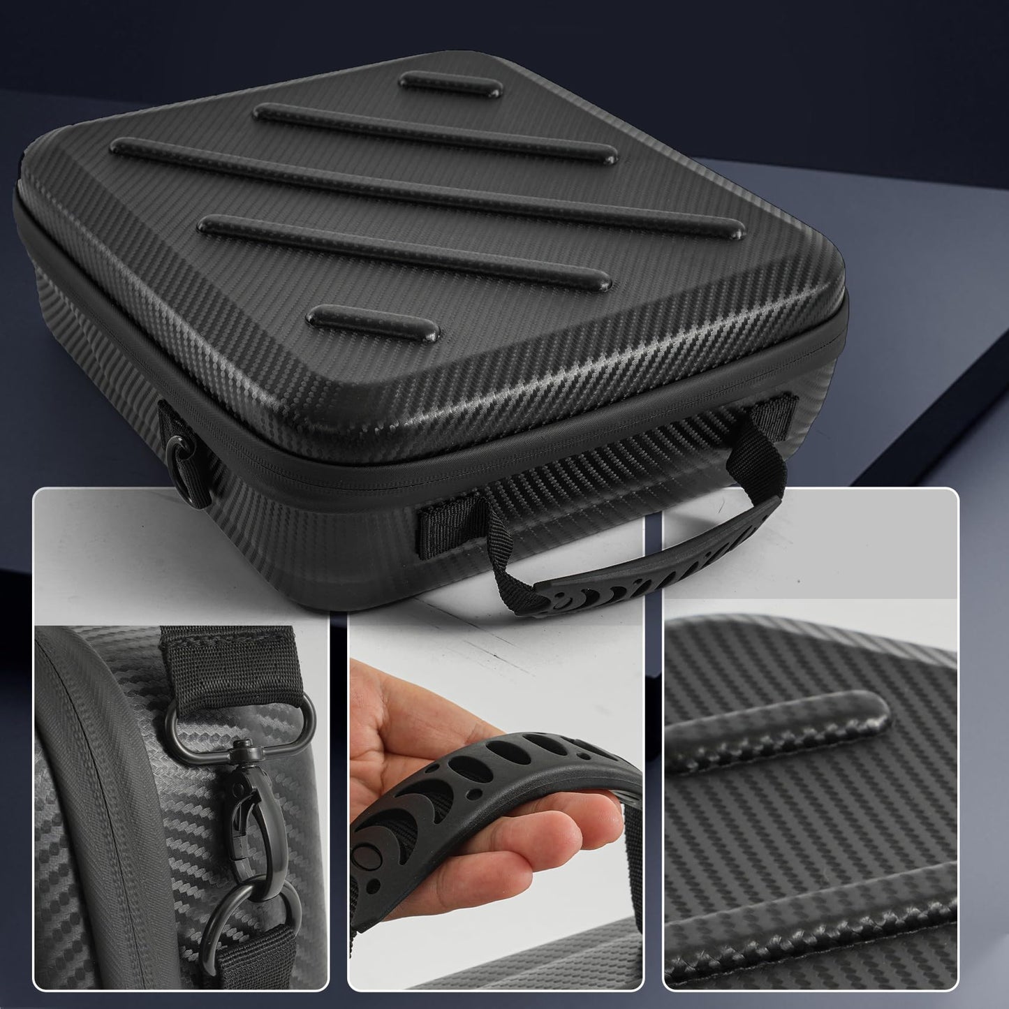 YDAIJK Starlink Mini for Case,Waterproof Shockproof Hard Travel Case for Starlink Mini with Dual Carry Options,Ideal for Outdoor,Camping,Car,RV and
