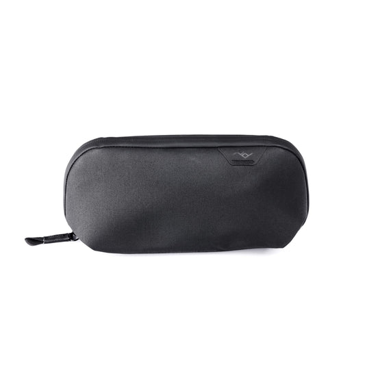 Peak Design Small Tech Pouch, Black, Electronics Organizer for Travel or Everyday Carry, Origami-Style Storage, Cable Pass-Through, Weatherproof