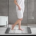 VEVOR Bathroom Rugs 36"x24" Bath Mat, Super Absorbent and Soft Microfiber Bathroom Mat with Non-Slip TPE Backing, Machine Washable and Quick Dry Bath…