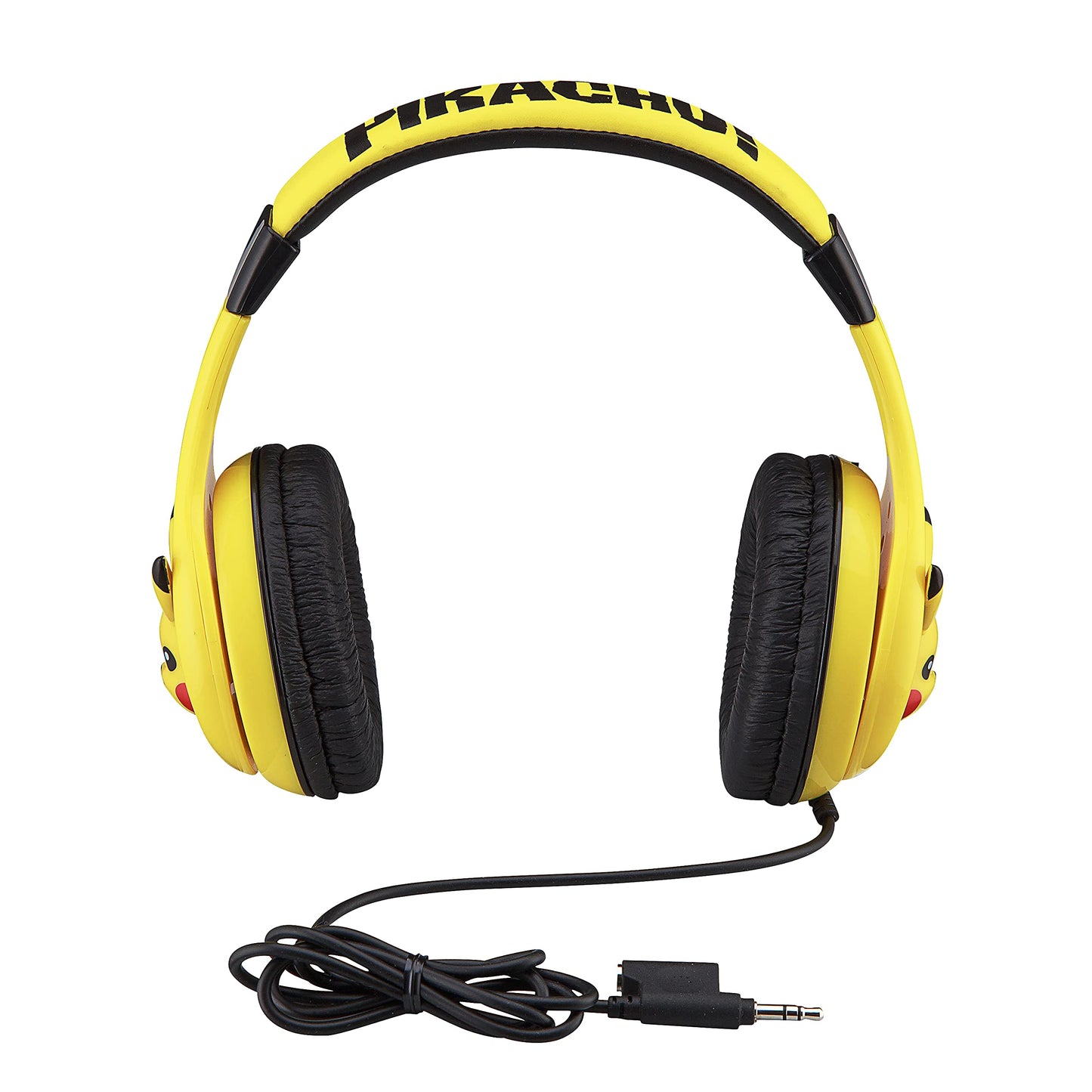 eKids Pokemon Pikachu Wired Kids Headphones, Adjustable, Stereo Sound, 3.5Mm Jack, Tangle-Free, Volume Control, Children's Headband On Ear for School…