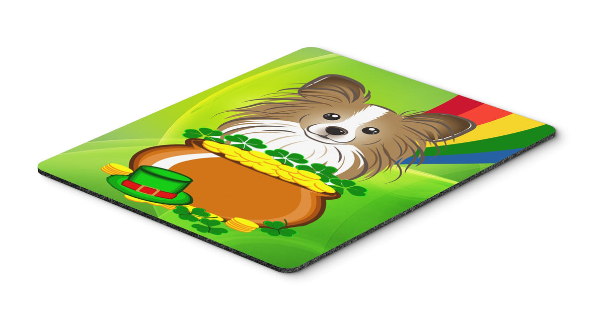 Caroline's Treasures BB1992MP Papillon St. Patrick's Day Mouse Pad, Hot Pad or Trivet for Home Office Gaming Working Computers Laptop Mouse