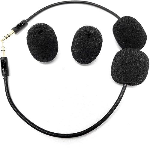 TNE 2-Pack Replacement Game Mics 3.5mm Microphone Boom for Turtle Beach Ear Force XO Four Recon 50 50x 60p Xbox One PS4 Nintendo Computer PC Gaming