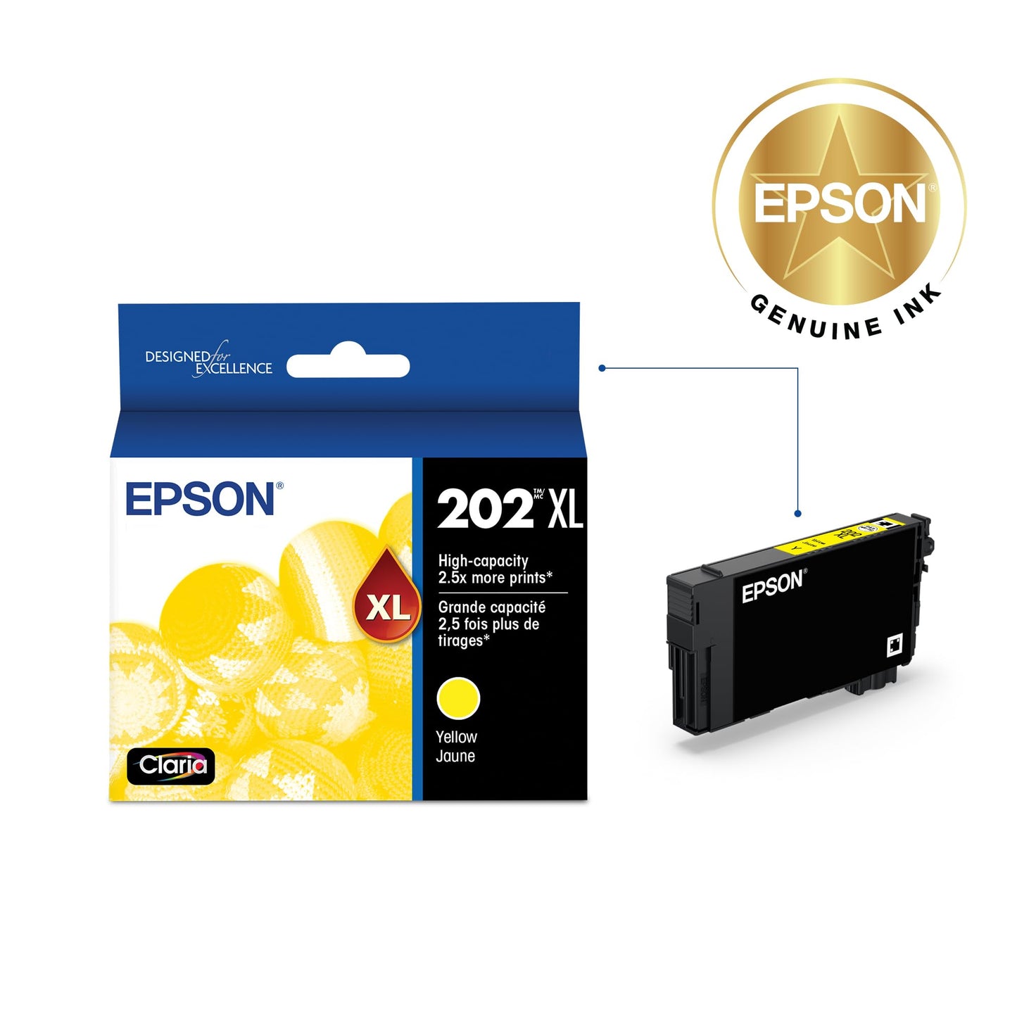 Epson T202XL420 Claria High-capacity Ink Cartridge - Yellow