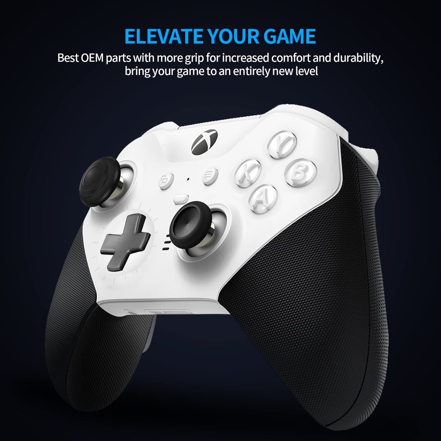 9 in 1 OEM Magnetic Thumbsticks Analog Thumb Sticks Replacement Joystick Parts Repair Accessories Kit Component Set with 4 Paddles, 1 D-Pads for Xbox