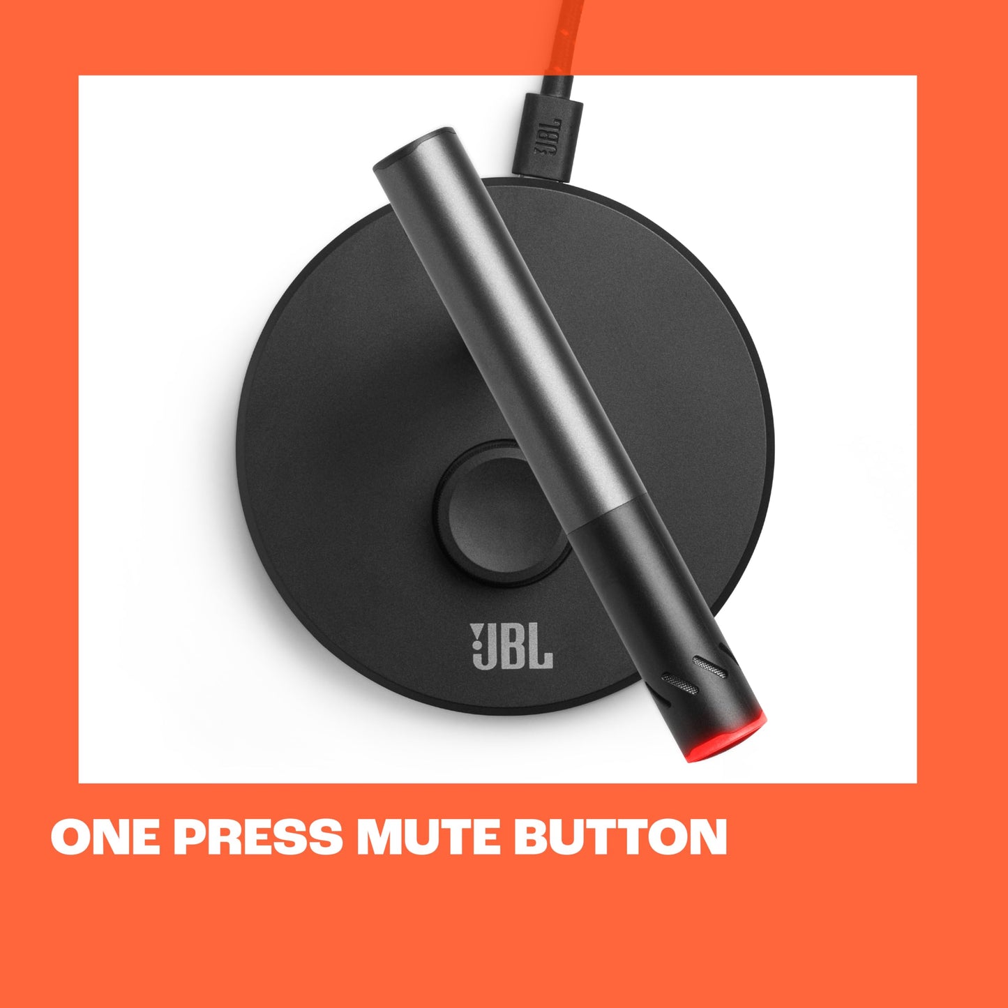 JBL Quantum Stream Talk - Single Condenser Microphone for Perfect Streaming, Recording and Gaming, One-Press Mute Button, Easy-to-Adjust Control knob