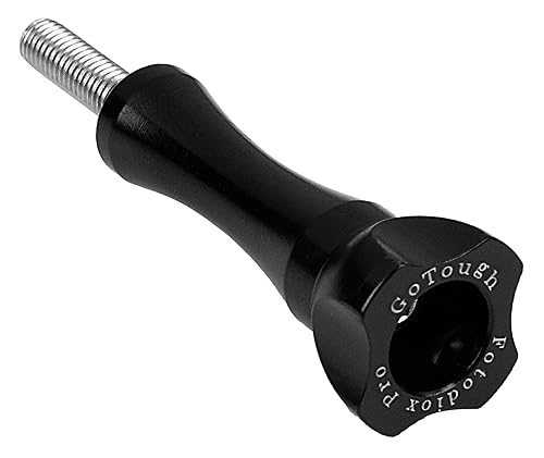 Fotodiox GoTough 45mm Black Metal Thumbscrew Compatible with GoPro HERO3, HERO3+, HERO4, HERO5, HERO6, HERO7 2-Prong Mounting System Pro