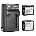 Kastar 2-Pack Battery and AC Wall Charger Replacement for Hitachi DZ-HD90, DZ-BD10H, DZ-BX35, DZ-BX35A, DZ-BX35E, DZ-BX37E, DZ-M5000V5, DZ-M7000V5
