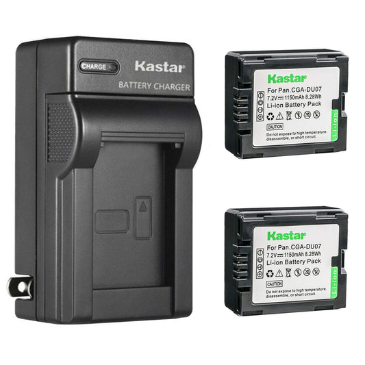 Kastar 2-Pack Battery and AC Wall Charger Replacement for Hitachi DZ-HD90, DZ-BD10H, DZ-BX35, DZ-BX35A, DZ-BX35E, DZ-BX37E, DZ-M5000V5, DZ-M7000V5