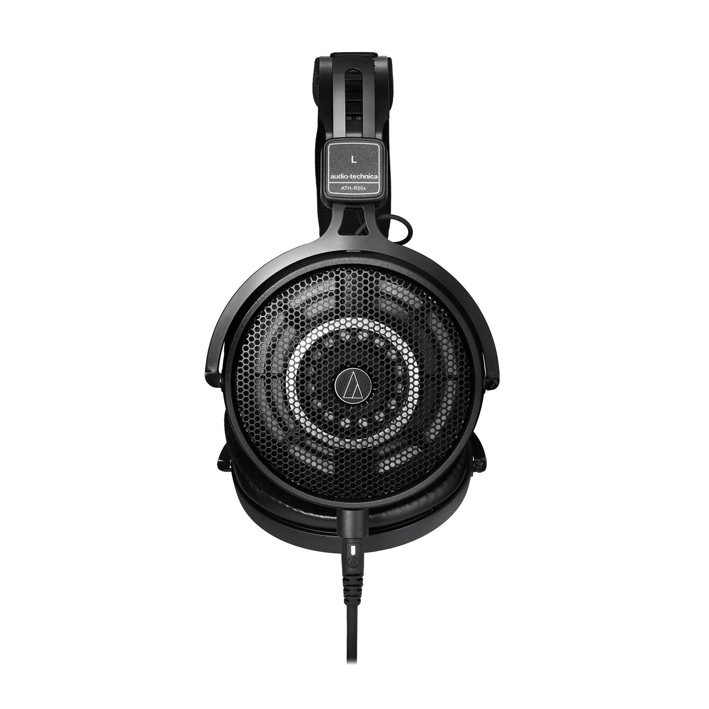 Audio-Technica ATH-R50X Professional Open-Back Reference Headphones - Black Bundle with Case, Stand, Cable, and Austin Bazaar Polishing Cloth