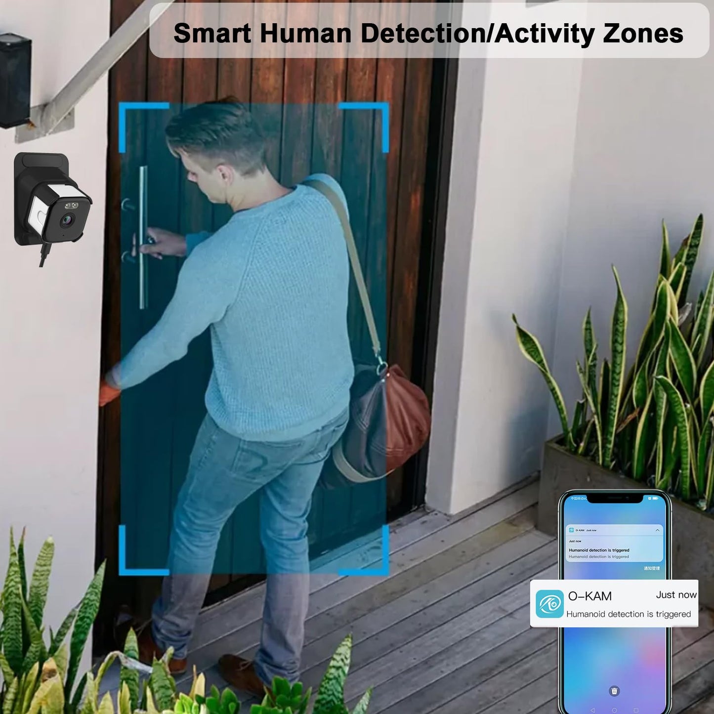 2K Window Cameras for Home Security, 2.4GHz & 5GHz WiFi Baby/Pet Camera with Phone APP, BlackLight Color Night Vision Indoor/ Outdoor View Camera