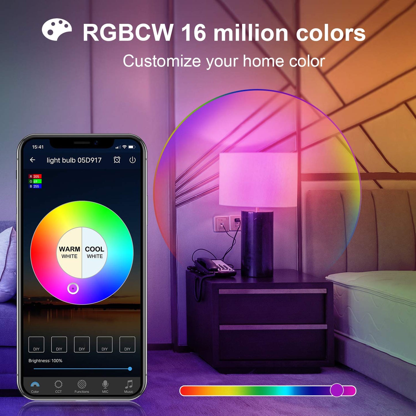 YHW Surplife App Smart WiFi Light Bulb-9W