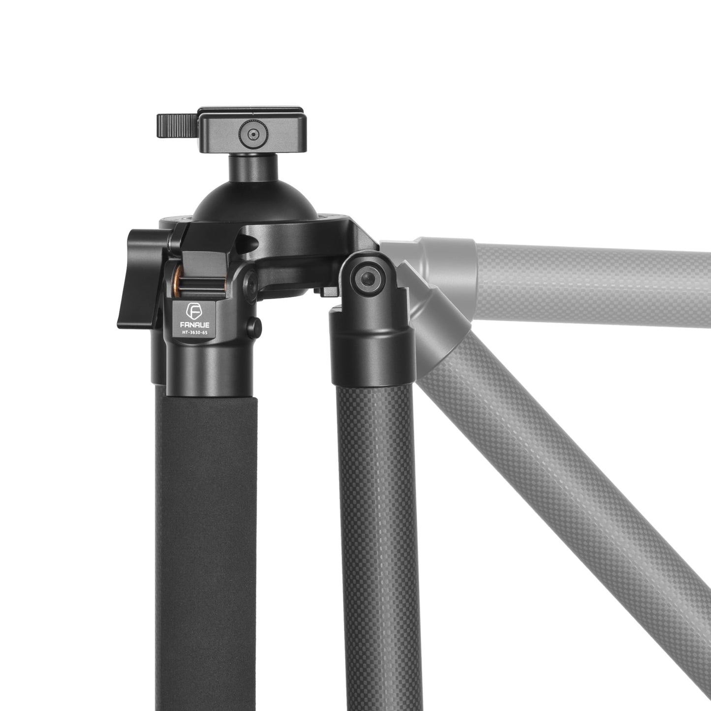 FANAUE HT-3630-65 Carbon Fiber Tripod with 65mm Ball Head - 360° Rotation, ARCA-Swiss Quick Release - 30KG Load, Lightweight & Heavy Duty,Photography