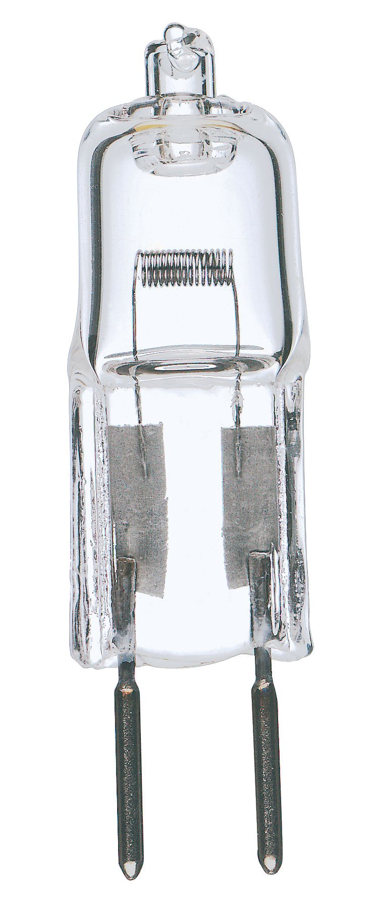 Satco S1987 50 Watt 850 Lumens T4 Halogen GY6.35 Base 24 Volt Clear Light Bulb, Dimmable