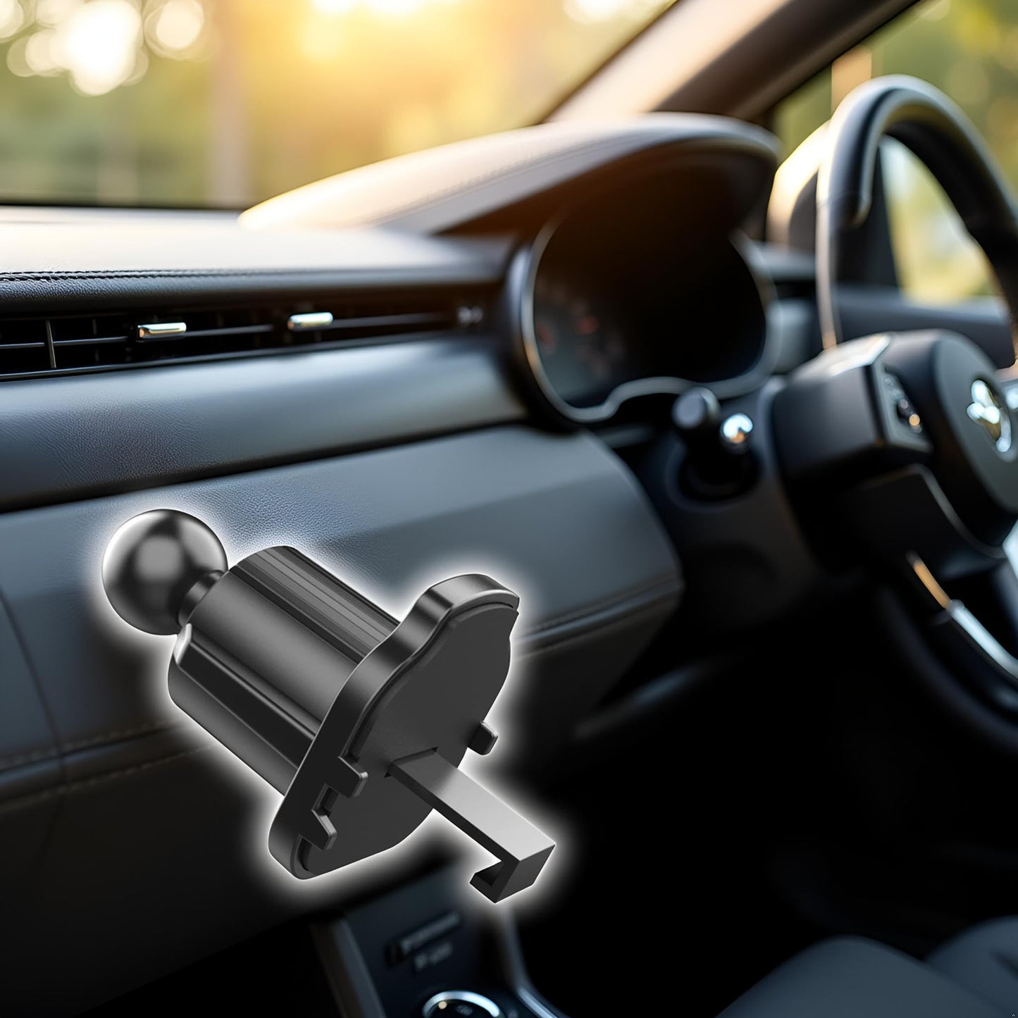 Calsgkspray Mobile Bracket Clip Air Vent Clip for Most Car Phone Holder Cell Holder Mount Vent Grip Joint Ball Dia Universal Air Vent for Car Phone