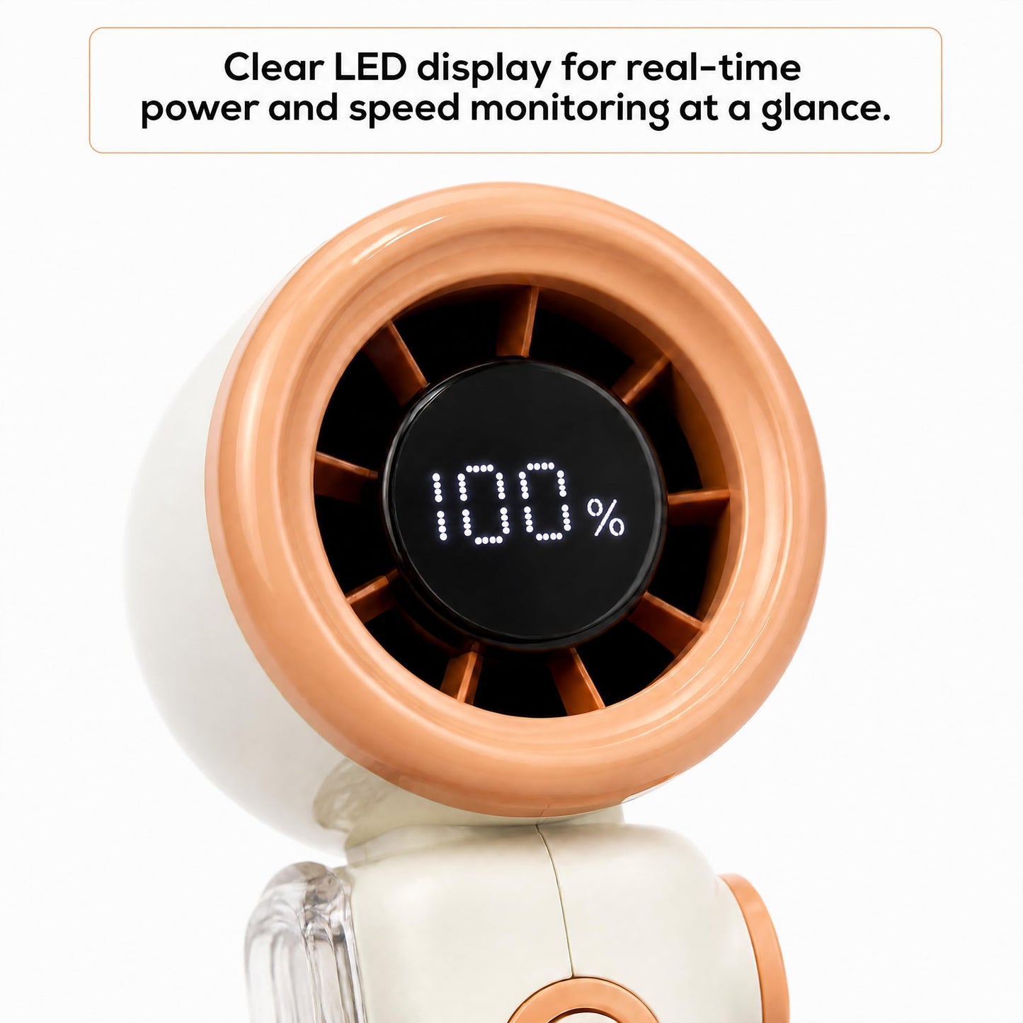 Zyriolin 23000 RPM Portable Handheld Turbo Fan, 5 Gear Wind High Speed Fan,3000mAh USB-C Rechargeable,Mini Pocket Design, Fan for Outdoor, Travel