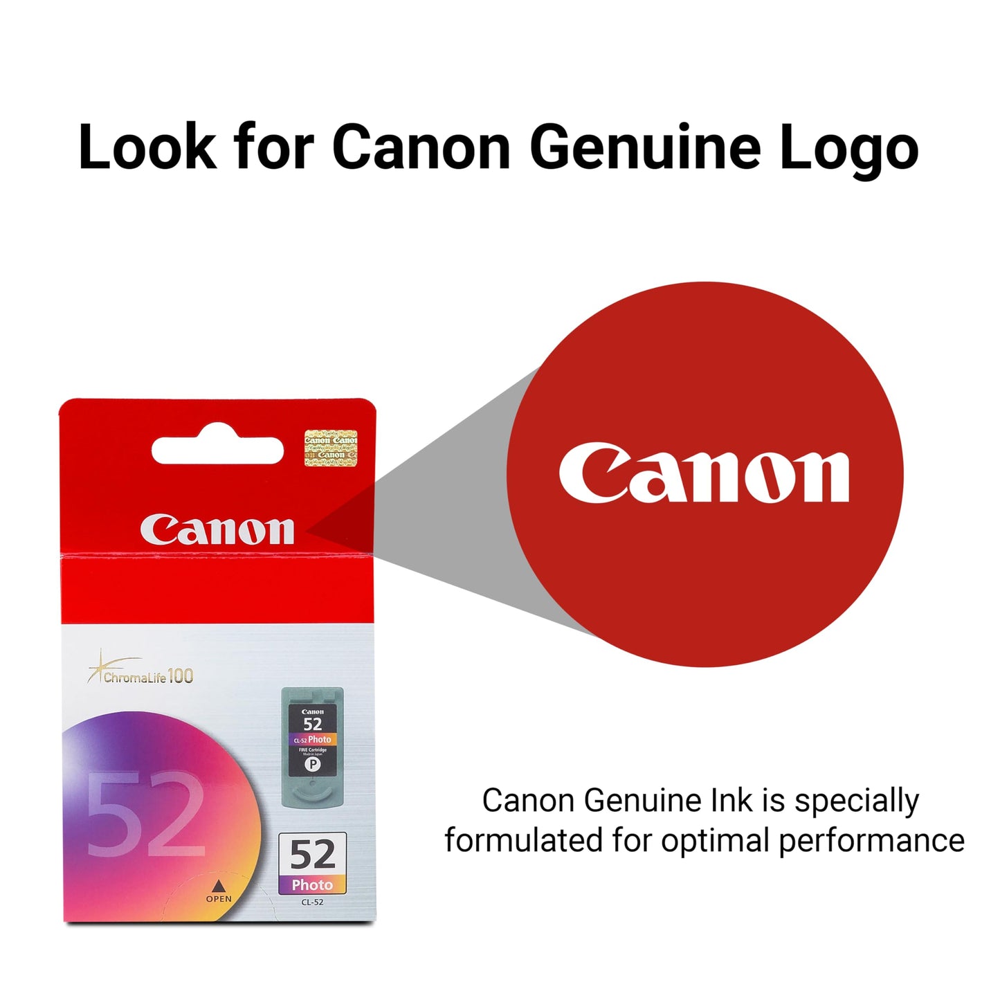 Canon CL-52 Genuine Color Ink Cartridge, Compatible with iP6310D/6220D/6210D