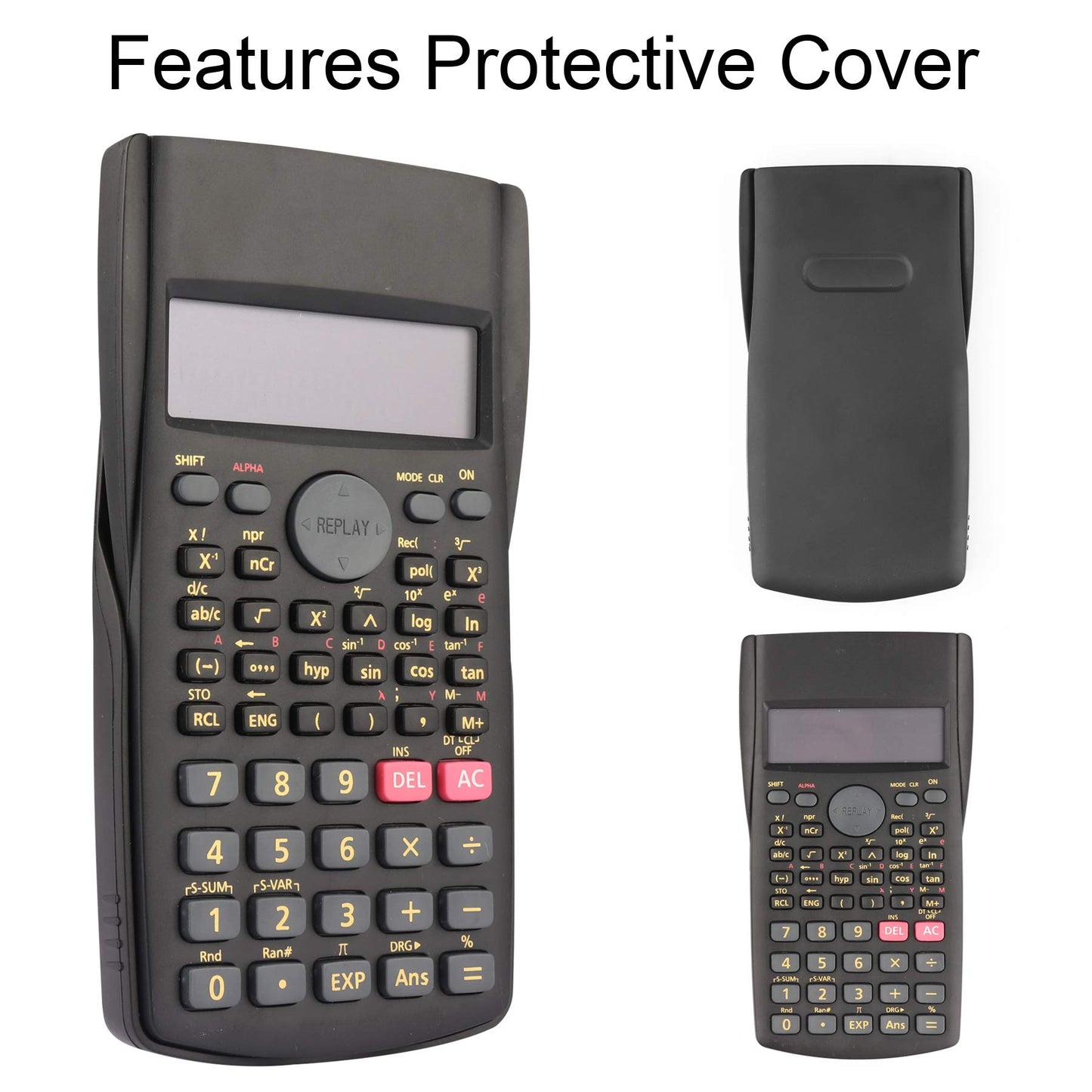 HIHUHEN 2-Line Engineering Scientific Calculator Function Calculator for School and Business (HY-82MS)