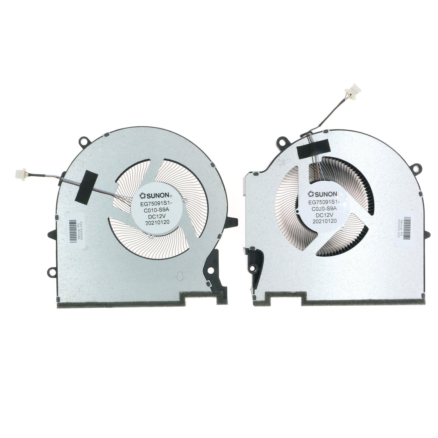 Replacement CPU+GPU Cooling Fan for HP OMEN 17-CK 17-CK1020NR 17-CK0372NR 2021 M78888-001 M78889-001 EG75091S1-C010-S9A EG75091S1-C020-S9A