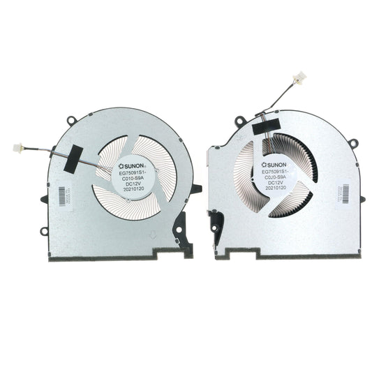 Replacement CPU+GPU Cooling Fan for HP OMEN 17-CK 17-CK1020NR 17-CK0372NR 2021 M78888-001 M78889-001 EG75091S1-C010-S9A EG75091S1-C020-S9A