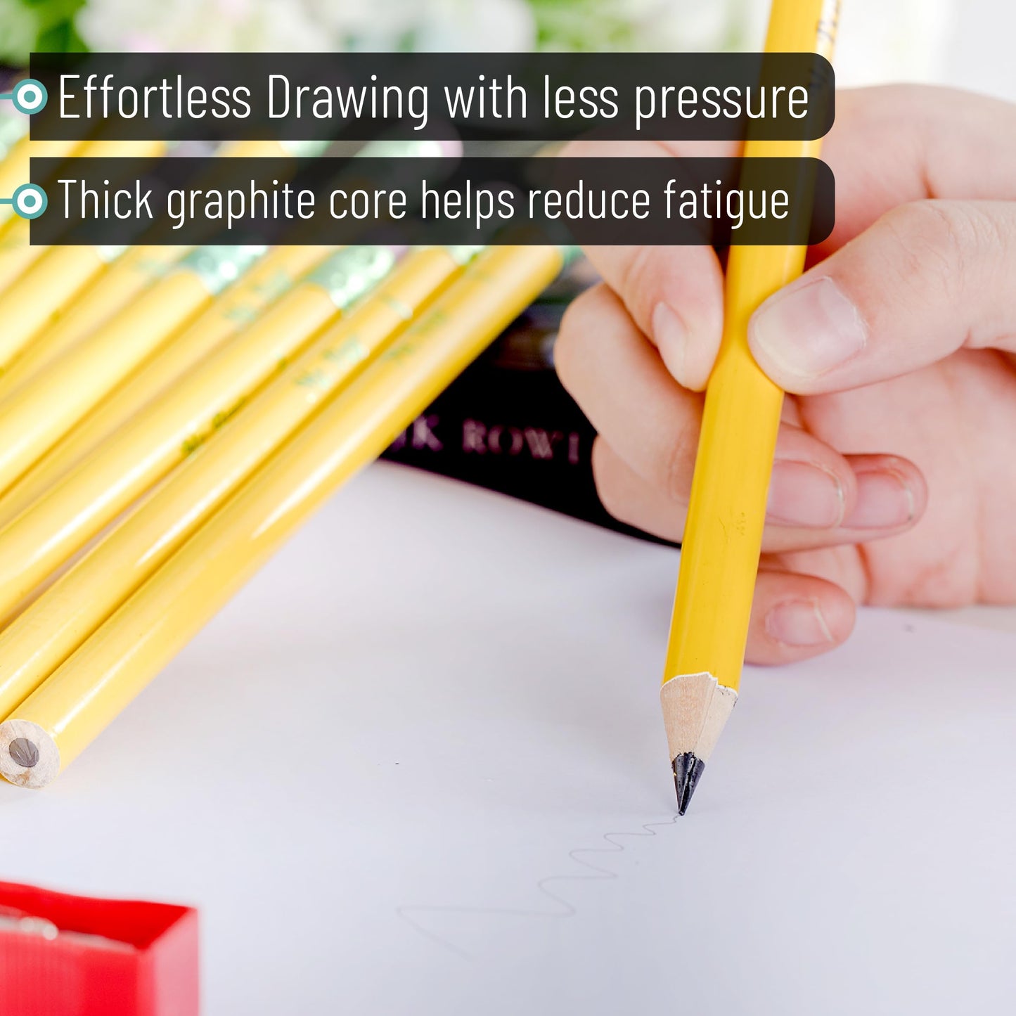 Mr. Pen- Jumbo Pencils, 20 Pack with 1 Sharpener, Yellow Barrels