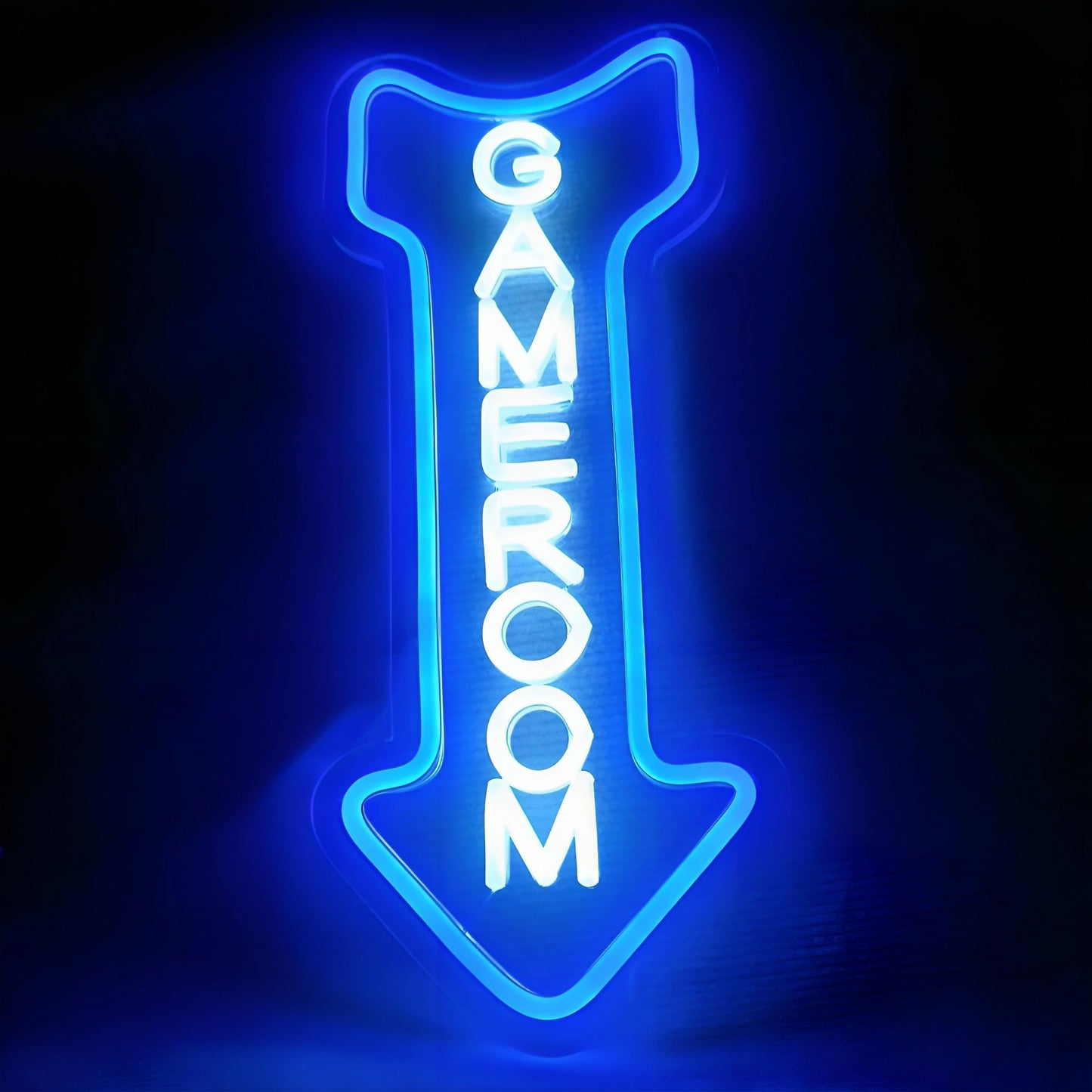 Game Room Neon Sign,Gaming Neon Light with Arrow for Teen Boy Bedroom Home Bar Gaming Club,Man cave,Gaming Room Wall Decor Gifts