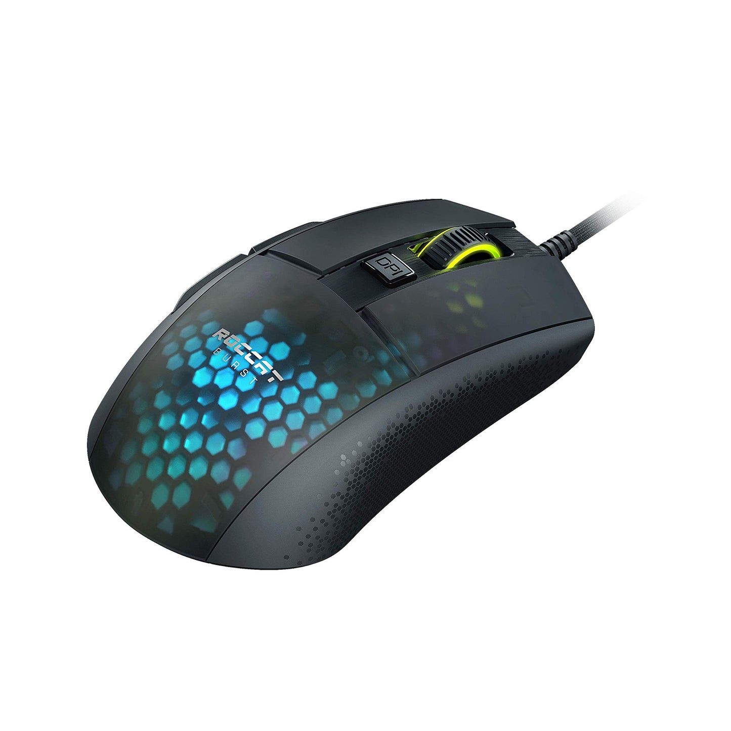 ROCCAT Burst Pro PC Gaming Mouse, Optical Switches, Super Lightweight Ergonomic Wired Computer Mouse, RGB Lighting, Titan Scroll Wheel, Bionic Shell